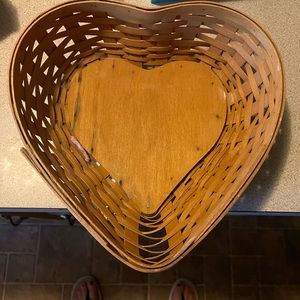 Heart shaped Longaberger basket